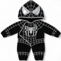 Crochet Black Spider Baby Romper