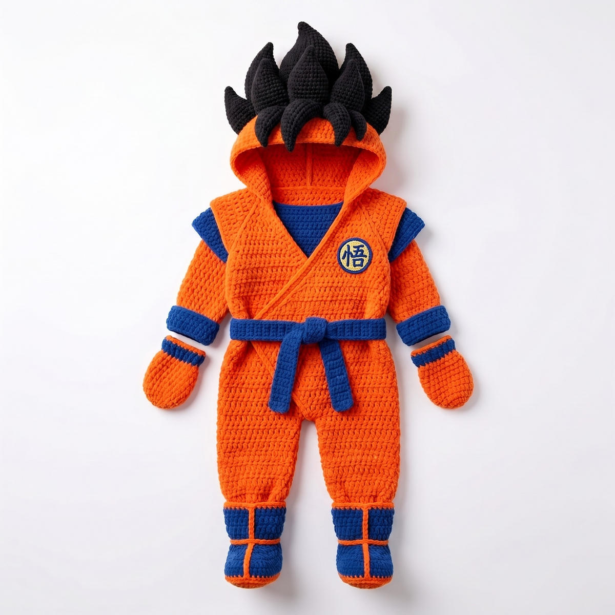 Crochet Goku Baby Romper