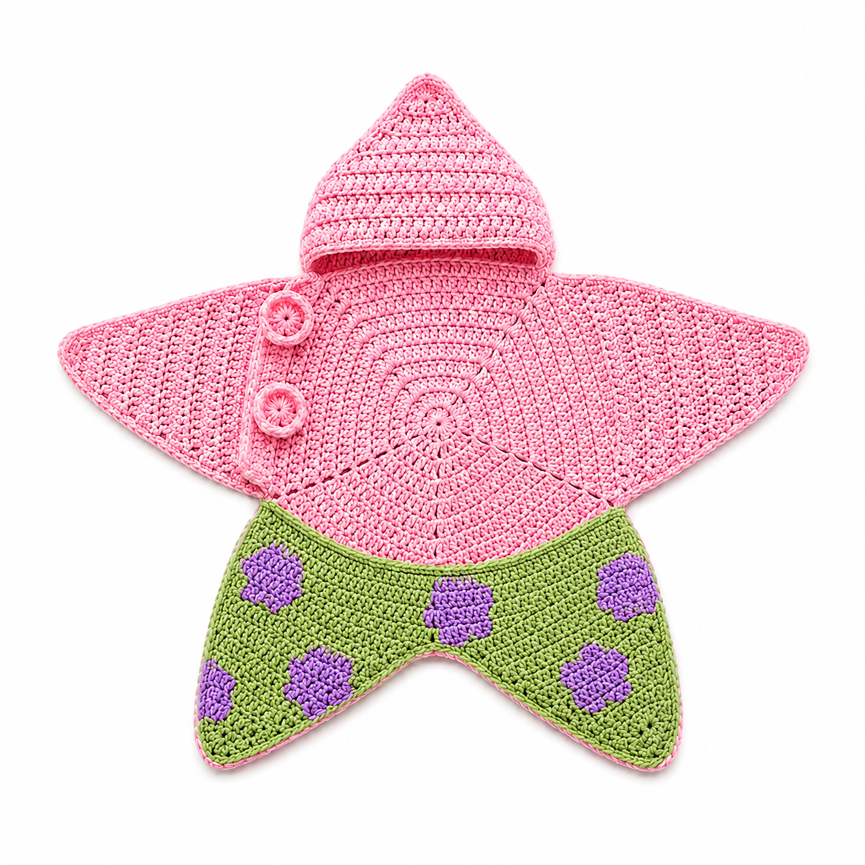 Crochet Green Monster Baby Star Wrap