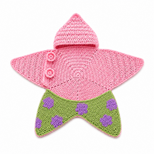 Crochet Green Monster Baby Star Wrap