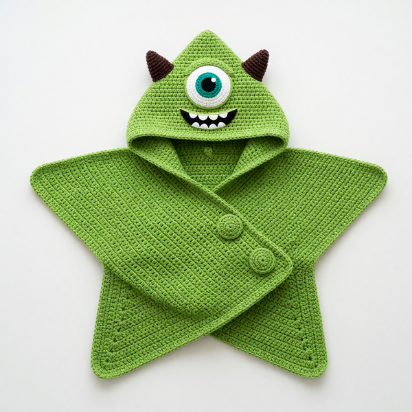 Crochet Mike Wazowski Baby Star Wrap