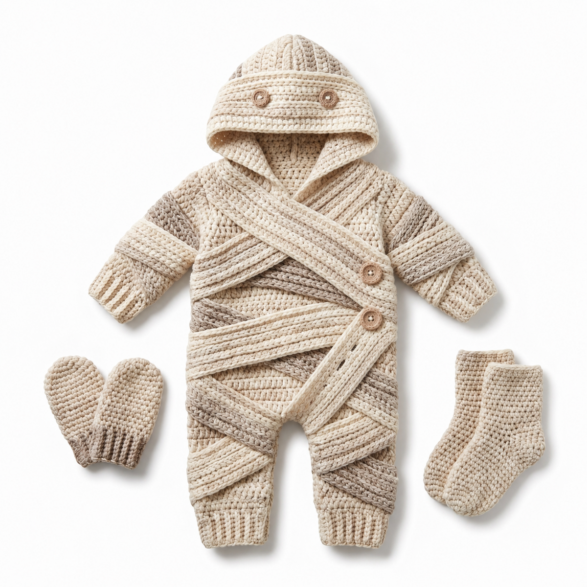 Crochet Mummy Baby Romper