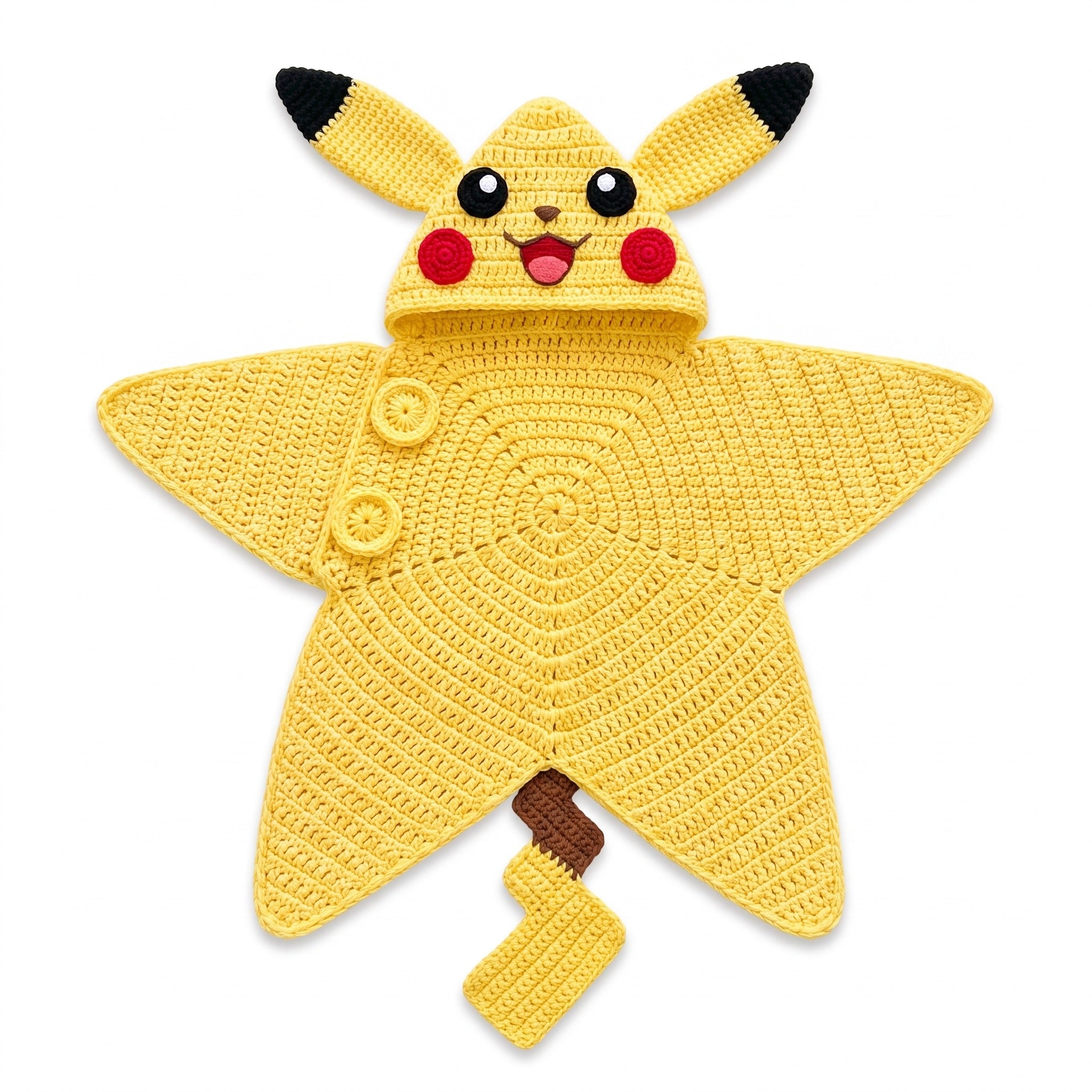 Crochet Pikachu Baby Star Wrap