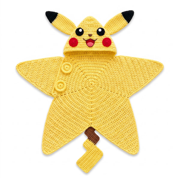 Crochet Pikachu Baby Star Wrap