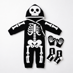 Crochet Skeleton Baby Romper