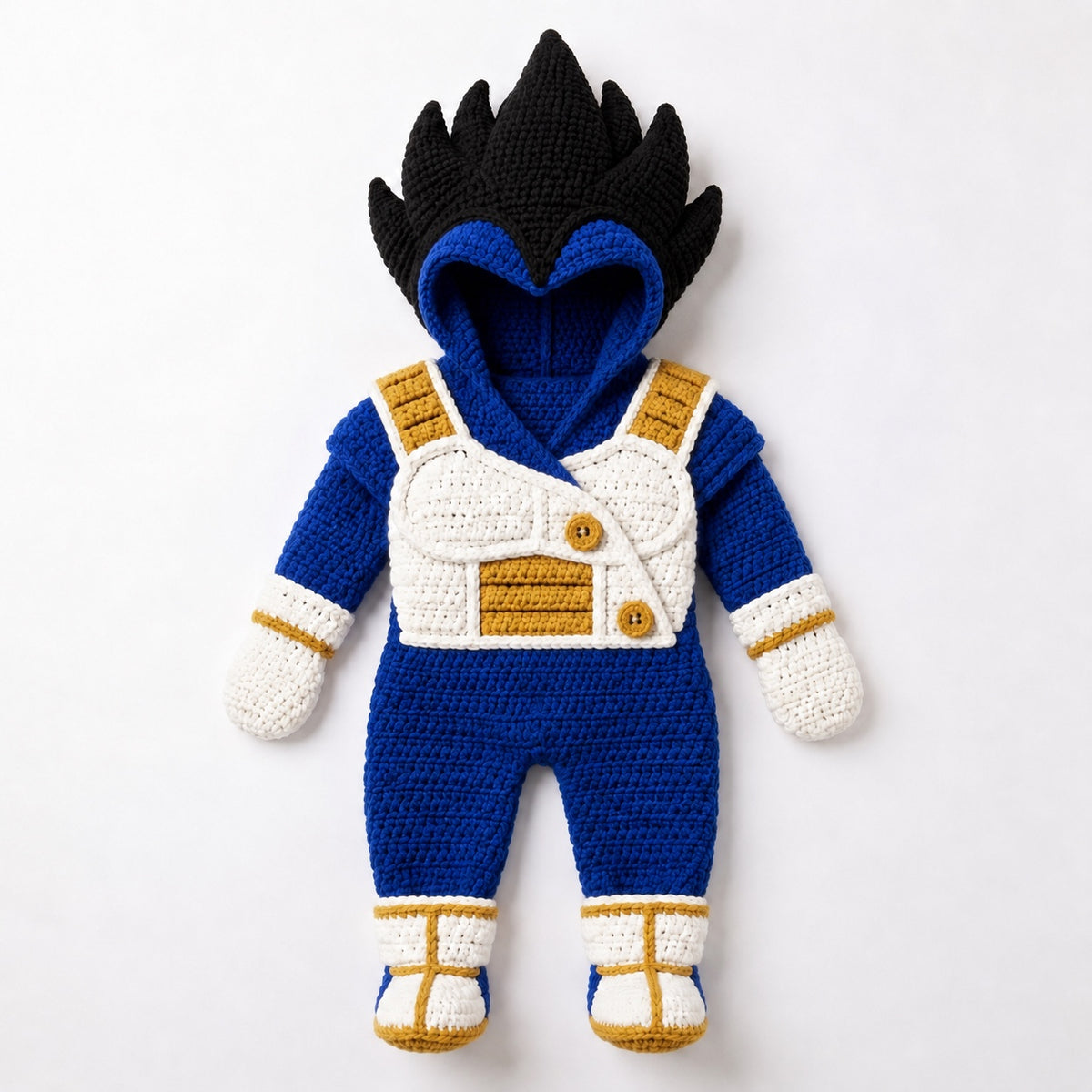 Crochet Vegeta Baby Romper