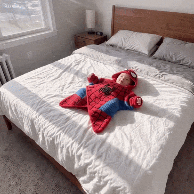 Crochet Spider-Man Baby Star Wrap